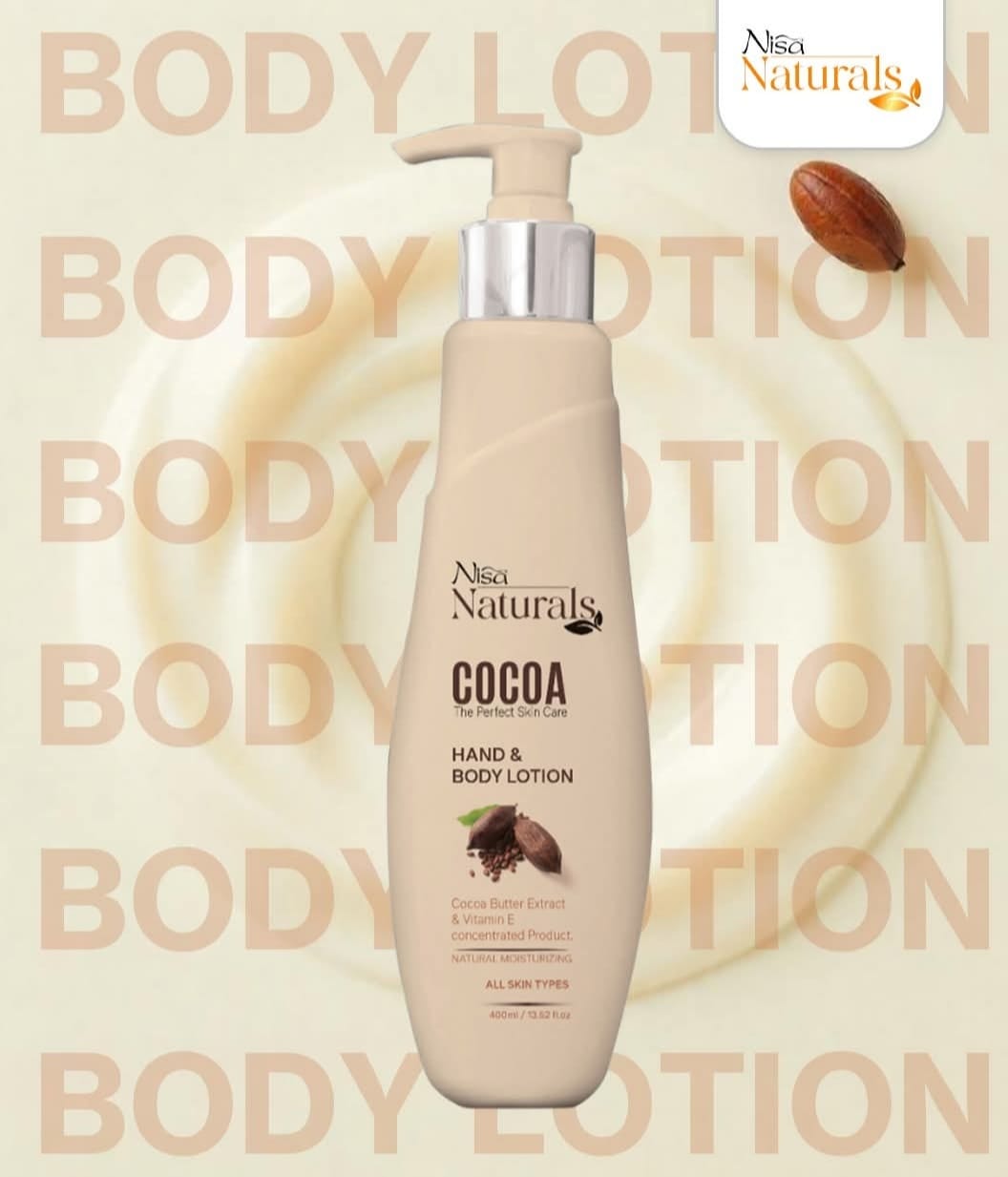 Nisa hand and body cocoa lotion
